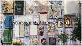 asmr vintage stationery haul /  Journalsay shop