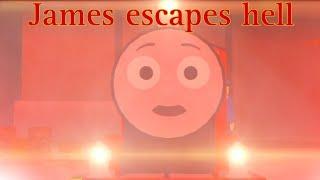 James escapes hell  (14+ SWEARING) btwf roblox   suction cup man  remake