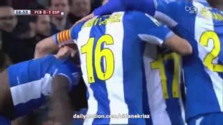 FC Barcelona 0-1 Espanyol Gol de Caicedo