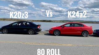 K20z3 Fa5 vs K24a2 Swapped Fa5