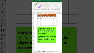 Dynamic Calendar in #excel #shorts #youtubeshorts #howto