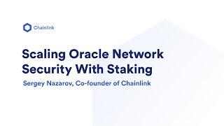 Scaling Oracle Network Security With Staking