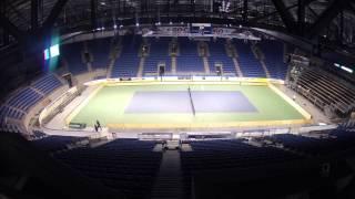 UBC and Tennis Canada transform the Doug Mitchell Thunderbird Sports Centre for Davis Cup