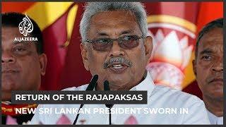 Gotabaya Rajapaksa sworn in as Sri Lanka's new president