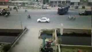 millat chowk faisalabad protester