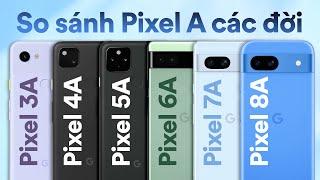 Tất tần tật về Google Pixel a: Pixel 3a, Pixel 4a, ... Pixel 8a