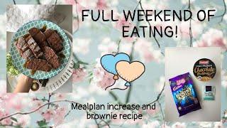 What I eat in a day - Full weekend and mealplan increase!