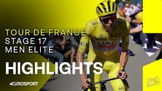 UNFORGETTABLE VICTORY!  | Tour de France Stage 17 Race Highlights | Eurosport Cycling