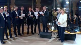 Georgia, Tbilisi: Angela Merkel is Singing, George Bush – Dancing