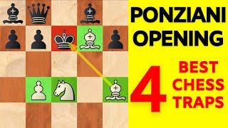 Ponziani Opening Traps [Tricks to Win Fast]