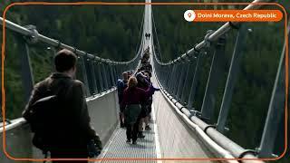 Czechs open world's longest suspension footbridge