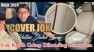 Cover jok mobil semi paten , jahit Som gak kalah cakep dengan Paten