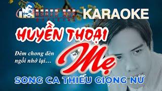  Karaoke HUYỀN THOẠI MẸ Thiếu Giọng Nữ | Song Ca Với Trình Lâm | Nhạc sống Full HD