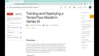 Training and Deploying a TensorFlow Model in Vertex AI  #qwiklabs || #coursera  [With Explanation️]