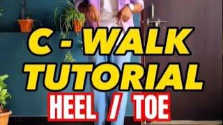 HOW TO CRIP WALK THE HEEL & TOE FOR BEGINERS | C-WALK TUTORIAL