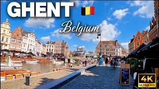 Gent Belgium Walking tour 4K Ultra HD 60fps -  A journey through Belgium’s Charming City