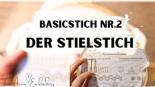 Sticken für Anfänger, Modern Embroidery, Stielstich, Sticken leicht gemacht