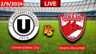 Universitatea Cluj vs Dinamo Bucureşti | Liga I   Fifa Live Score Match 2024