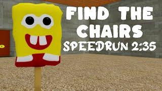 Roblox Find the chairs Speedrun 2:35