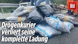 Hessen: Drogenkurier verliert 135 Kilo Gras, weil er aufs Klo musste