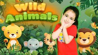 Exciting Wild Animals Song! Learn 18 Wild Animals in the Best Nursery Rhymes And Kids Songs!