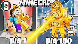 SOBREVIVÍ 100 DÍAS como CLOCKMAN en MINECRAFT HARDCORE!