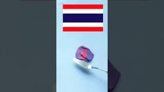 Thailand flag colour mixing ideas #thailand #colors #mix #diy #new #shorts #art #clay #satisfying 