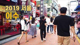 [4k60fps] 이수역 뒷골목 걷기, Isu Stn. alley, Seoul, South Korea, 2019-07