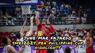 June Mar Fajardo SMB 2024 PBA Philippine Cup Highlights