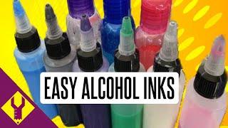 *SEE NEWER VIDEO** Homemade Alcohol Inks from PAINT??