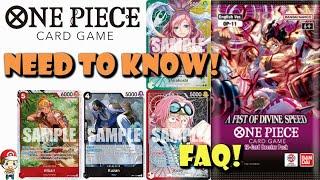 Huge New Rulings You NEED To Know! OP-11 FAQ! A Fist of Divine Speed! (One Piece TCG News)