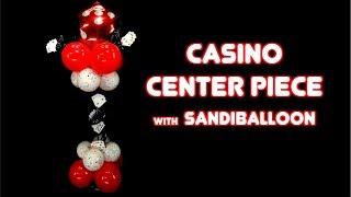 Casino Theme Centerpiece ~ Balloon Decoration Tutorial