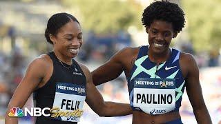 Allyson Felix, Merileidy Paulino battle in Olympic 400m final rematch in Paris | NBC Sports