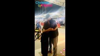 Miles Apart to Each Others Arms:Airport Reunion of Christian Filipina Members Sharon & Brian #shorts