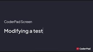 Getting Started with Screen Part 2: Modifying a test