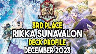 Yu-Gi-Oh! 3rd Place Rikka Sunavalon Deck Profile December 2023