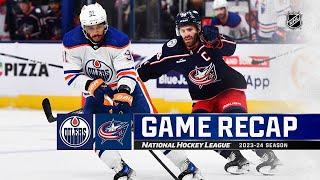 Edmonton Oilers vs Columbus Blue Jackets | March 07, 2024 | Game Highlights | NHL Regular Season