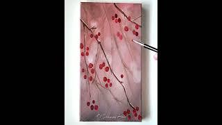 Capturing Nature's Beauty: Bird on Tree Branch Acrylic Painting Tutorial 