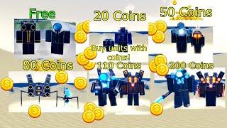 Buy Units with Coins Challenge - Roblox SBSD