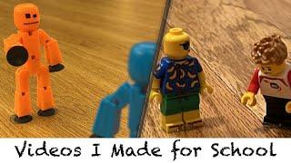 Videos I made for School | Lego/Stikbot Animation