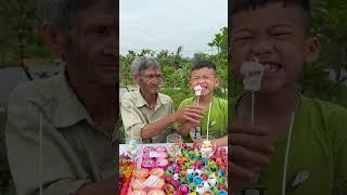 Hai ông cháu tội nghiệp tạo ra âm thanh SQUID GAME bằng răng #shorts