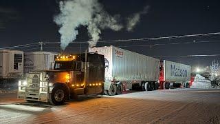 Trucking Doubles To Fairbanks ALASKA! ️-37 degrees️