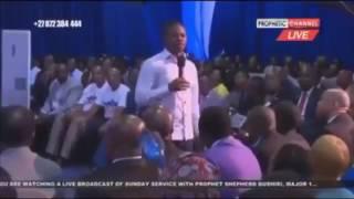 Major One Prophet Bushiri Warning Martins Antonio Gets Warned By Prophet Bushiri On Live Service