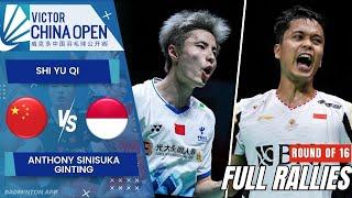 Shi Yu Qi (CHN) vs Anthony Sinisuka Ginting (INA) - R16 |  China Open 2024