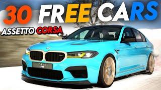 30 *NEW* FREE CAR MODS FOR ASSETTO CORSA! +  DOWNLOAD LINKS!
