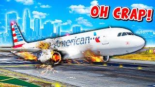 Pilot FORGETS to Lower Landing Gear... Lands Anyway! (GTA 5)