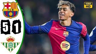 Barcelona vs Betis 5-1 Highlights & All Goals - Copa Del Rey 2025 HD