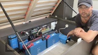 480 WATTS SOLAR, 300AH VICTRON LITHIUM BATTERY INSTALL IN OUR CARAVAN.