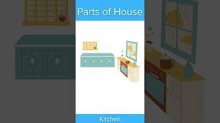 Parts of the House Vocabulary | Learn House Words Fast | Learn English  #esllearners