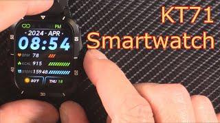 KT71 Military Smartwatch | Budget Smartwatch Value Bluetooth calling blood pressure heart rate SPO2